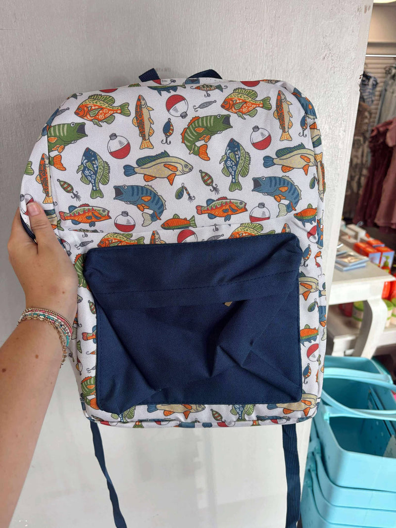 Kids fishing Bookbag
