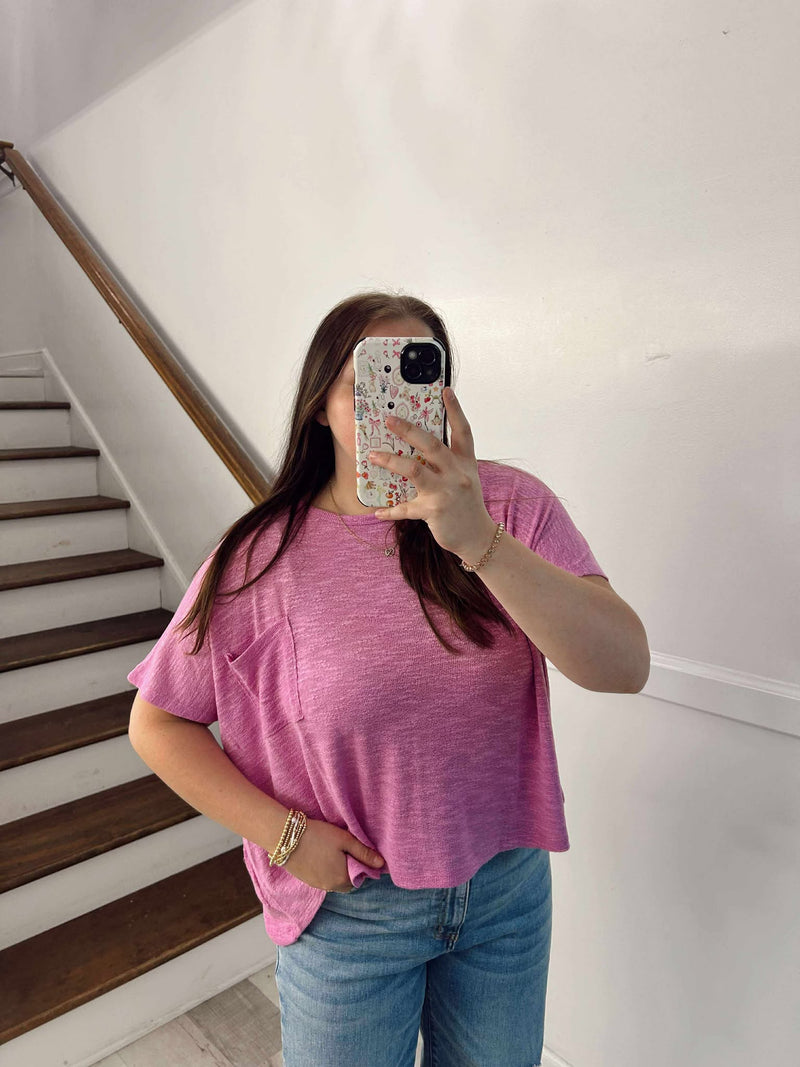 bright mauve sweater top