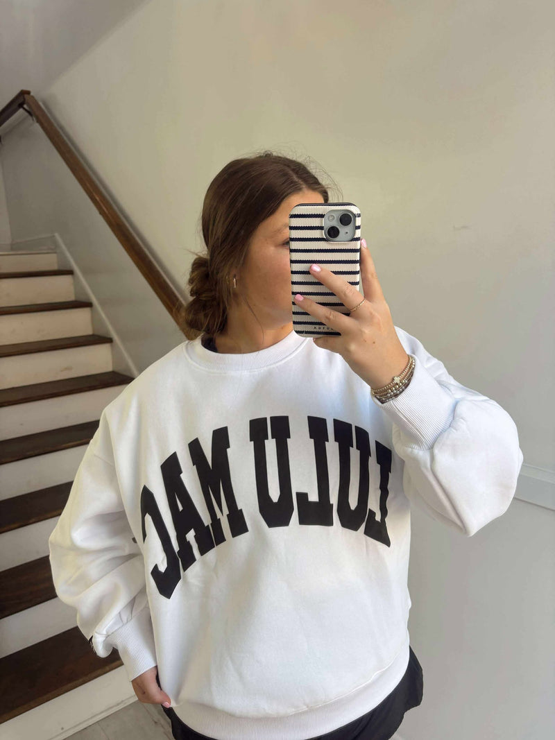 Lulu Mac Black and White Sweatshirt