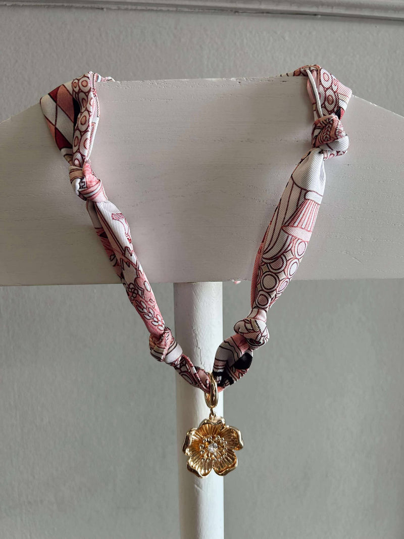 Canvas- Allegra Blossom Scarf Necklace