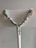 Canvas- Louisa Cross Scarf Necklace