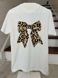 Thomas & co - Leopard Bow tee