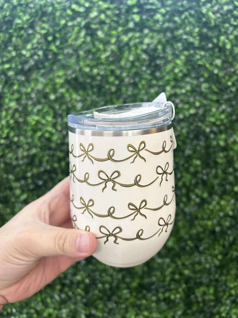 Swig- Pretty in Pearl Wine Cup 12 oz