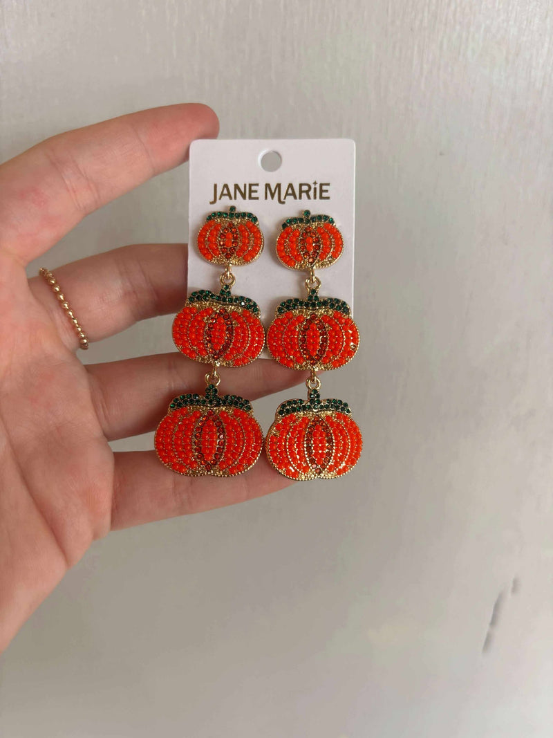 Jane Marie Descending Pumpkins Earring
