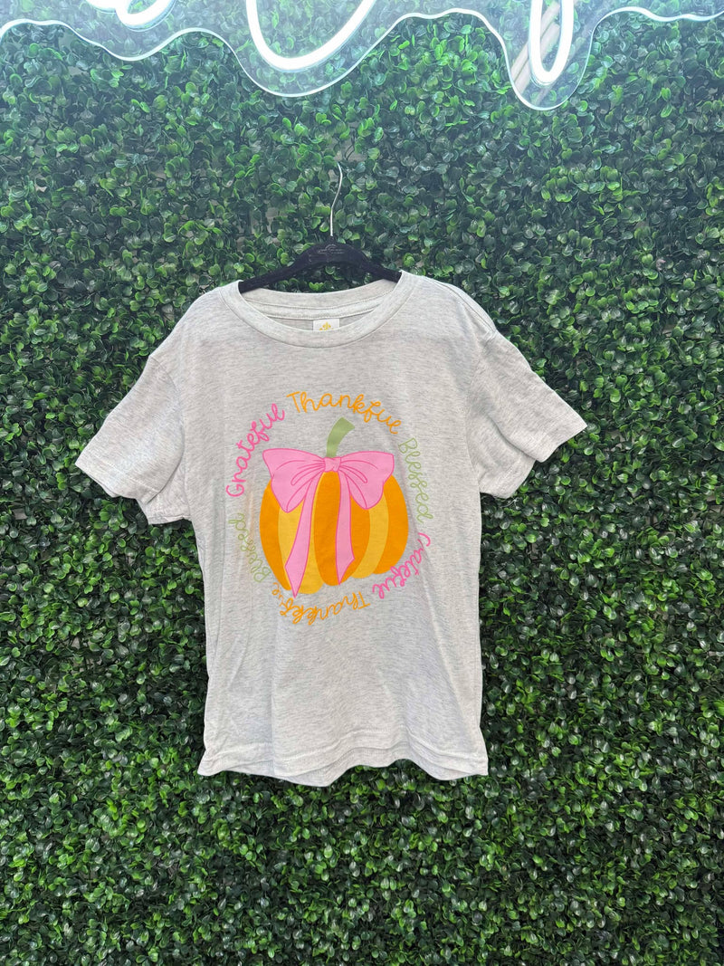 Jane Marie Kids Grateful, Thankful, Blessed Crew Neck T-Shirt