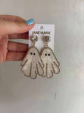 Jane Marie Ghost with Clear Crystal Post & Accents
