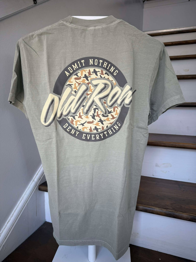 Old Row Circle Logo Camo/Green