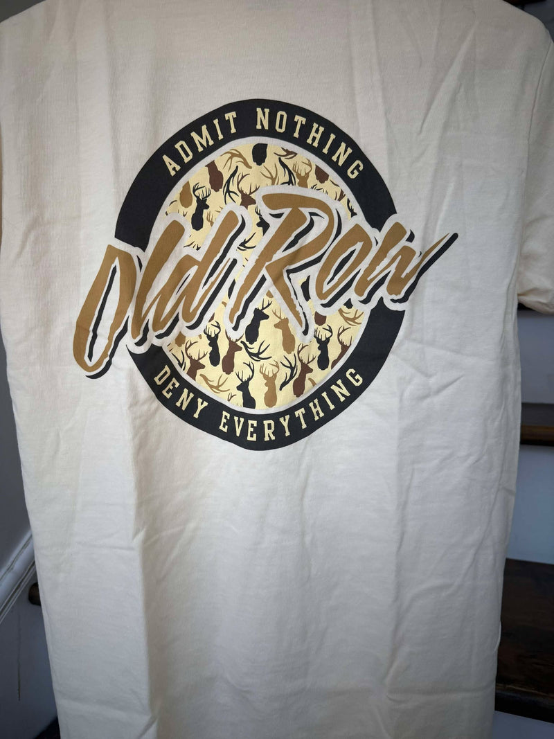 Old Row Circle Logo Tee Tan/brown