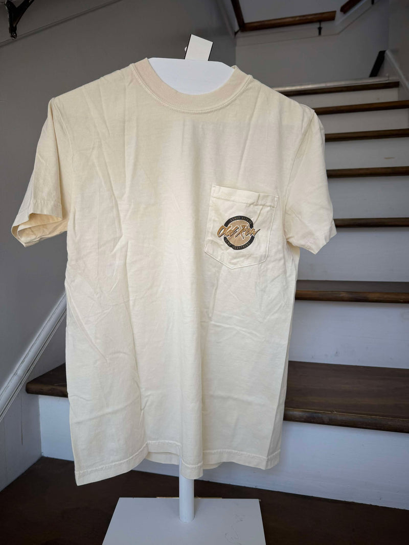 Old Row Circle Logo Tee Tan/brown