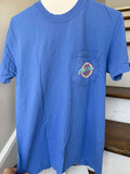 Old Row Circle Logo Tee Blue/Coral