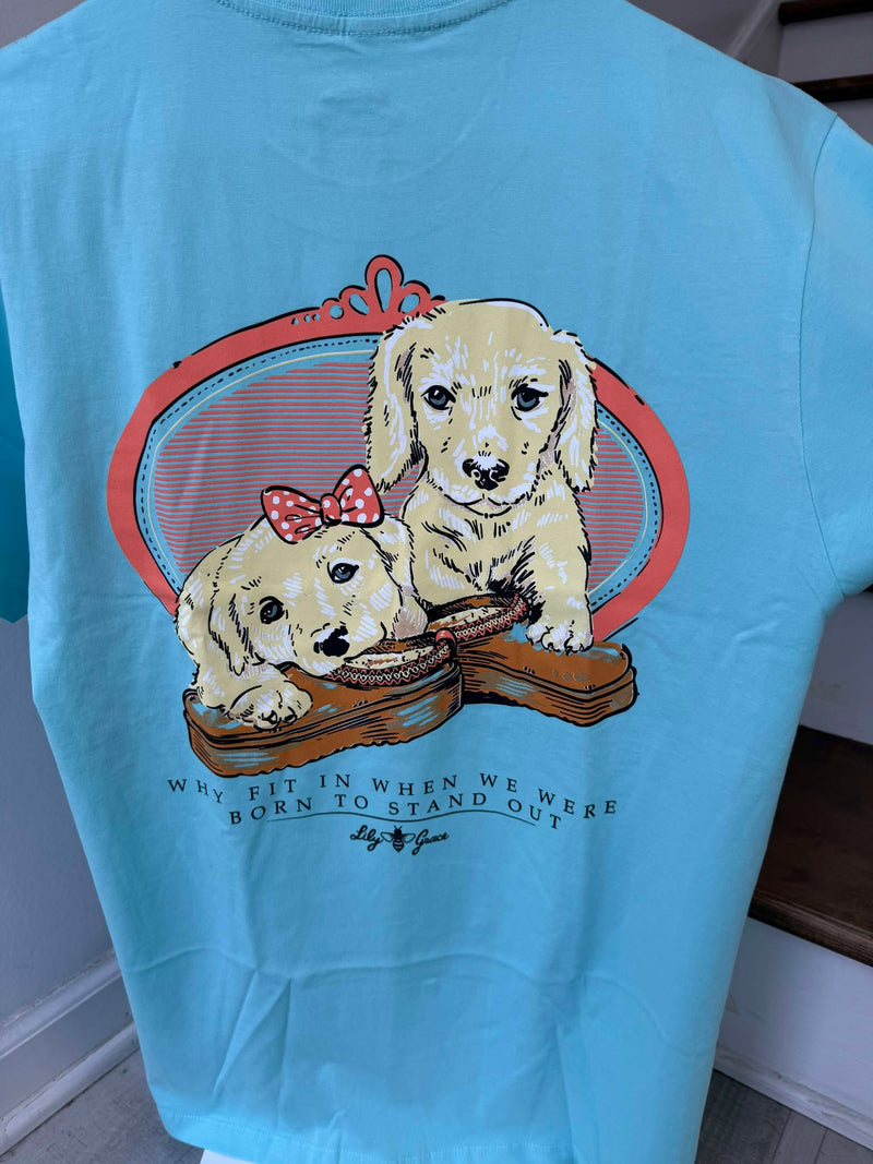 Lily Grace Golden Puppies Tee