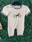 Honeydew Camouflage hound embroidery romper