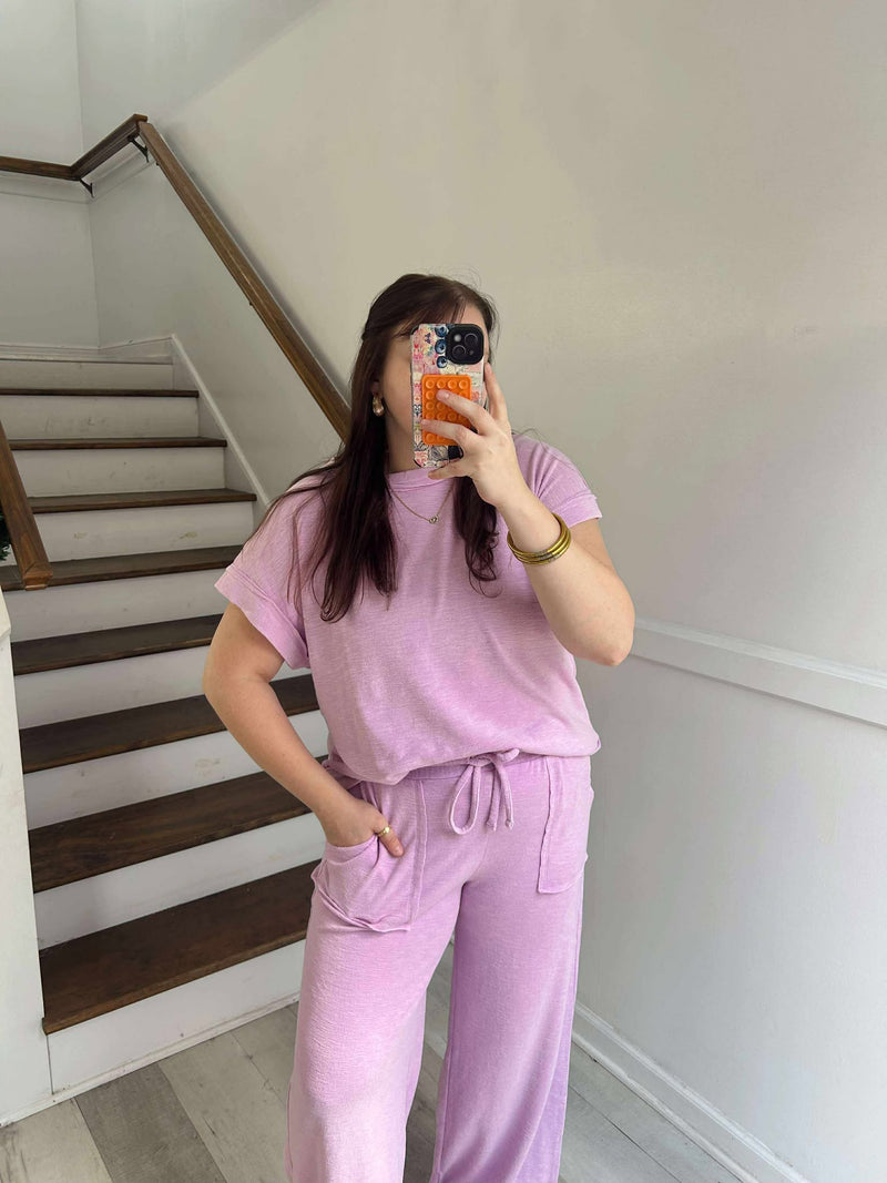 Zenana Mauve Knit Set