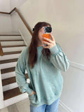 Zenana Ash blue Pocket Sweater
