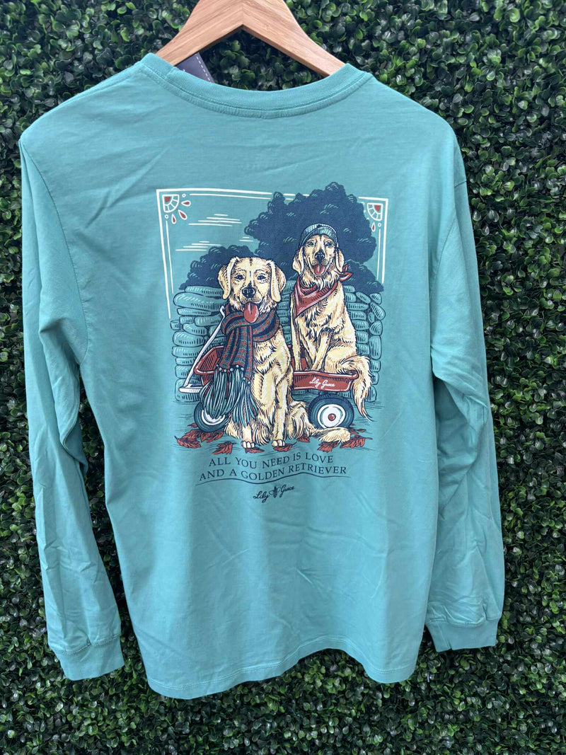 Lily Grace Golden Retrievers LS Shirt