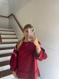 JODIFL- BURGUNDY SWEATER