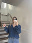 Simply Southern Dark Blue Sweater Top