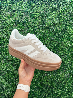 Platform Tan Sneaker