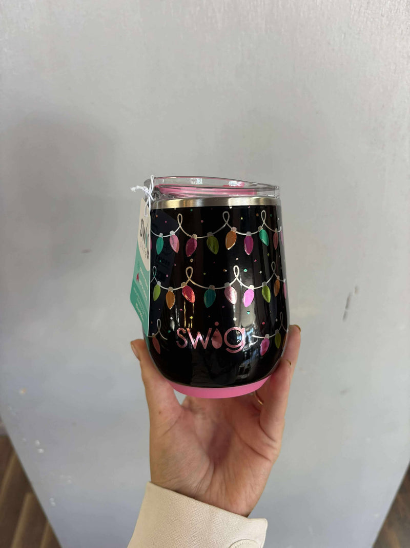 Swig- Tacky lights wine cup 12oz