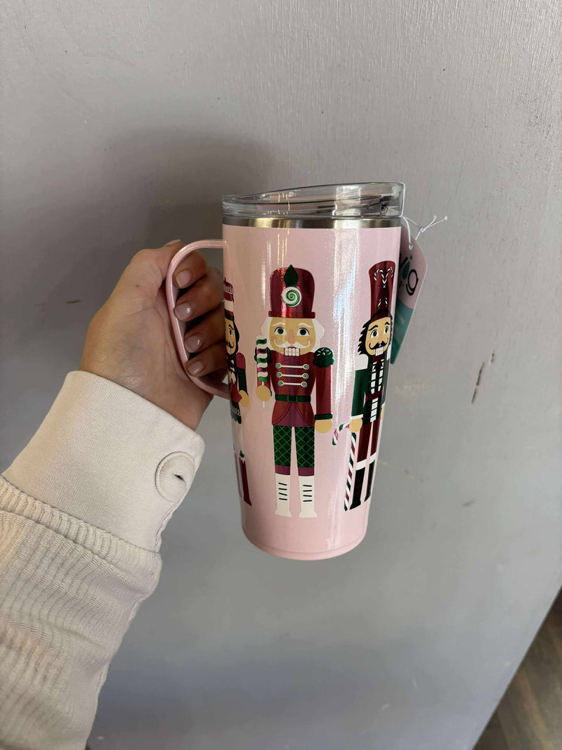 Swig- sugar plum soldiers travel mug 22oz