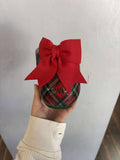 Swig- Christmas plaid wine cup 12oz