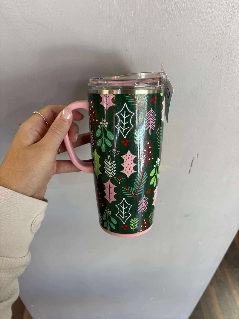 Swig- Merry Mistletoe travel mug 220z