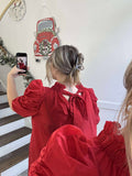 MUDPIE- red Roosevelt party dress
