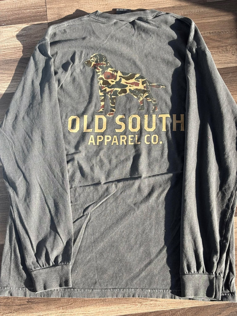 Old South Apparel- Thicket Camo with Dog Outline
