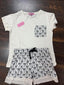 Simply Southern - Black Bows PJ T-shirt Set