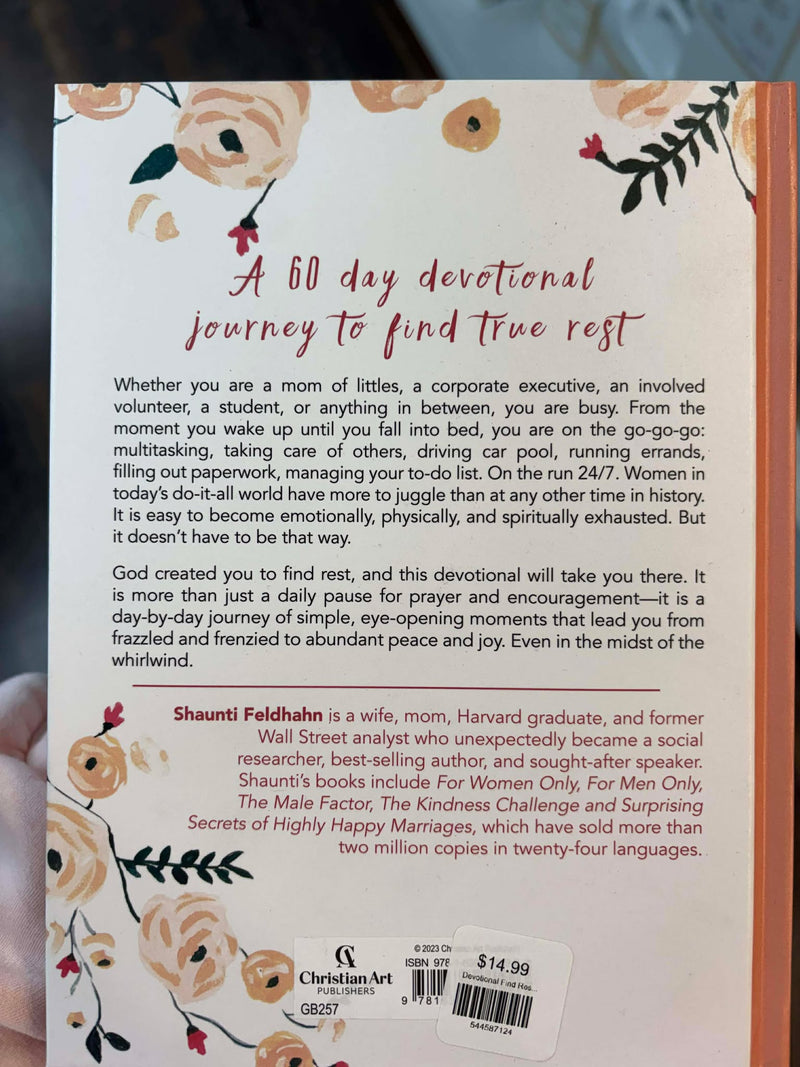 Christian Arts Gifts - Devotional Find Rest Hardcover