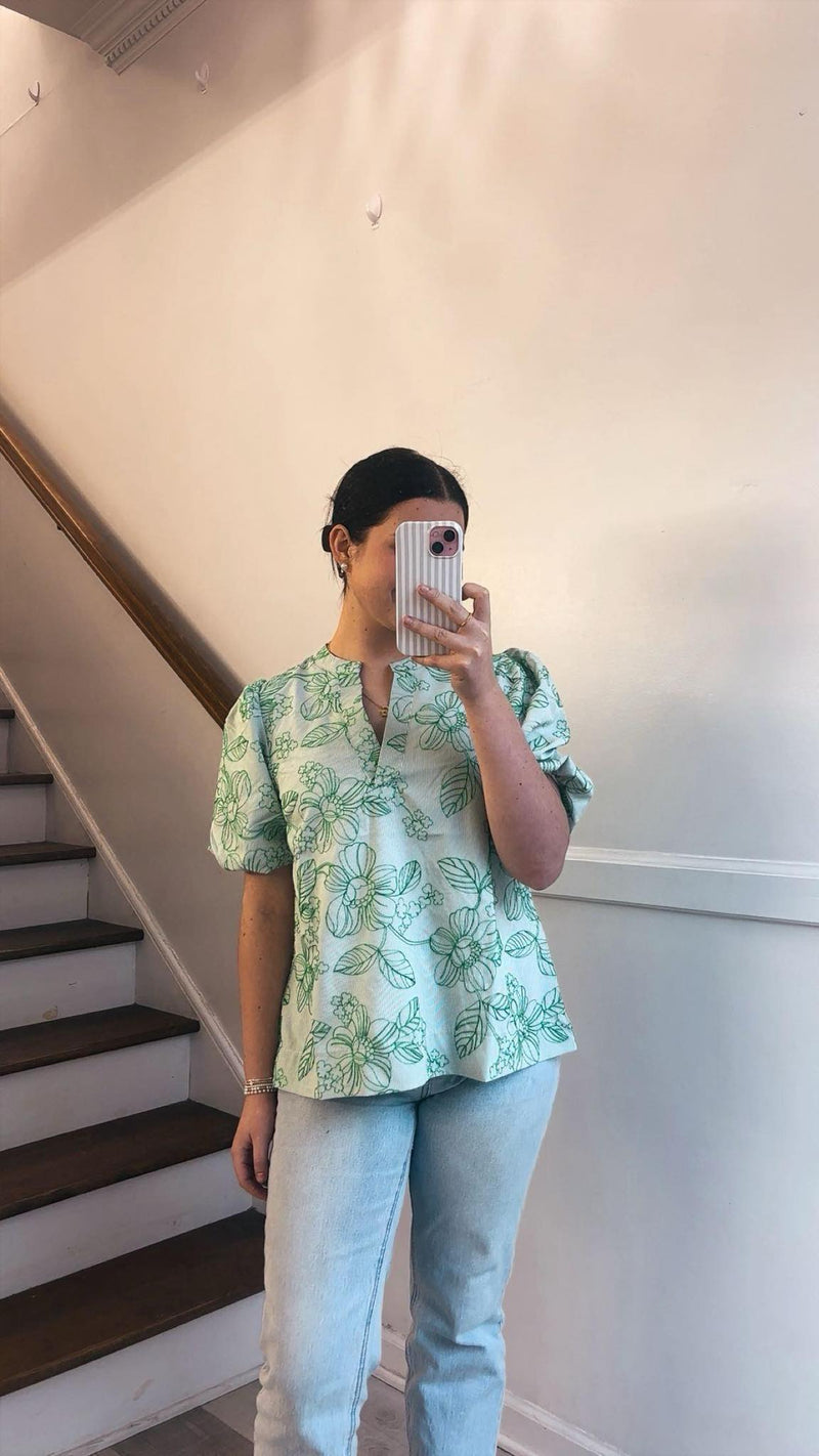 Umgee- Green Blouse