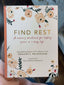 Christian Arts Gifts - Devotional Find Rest Hardcover