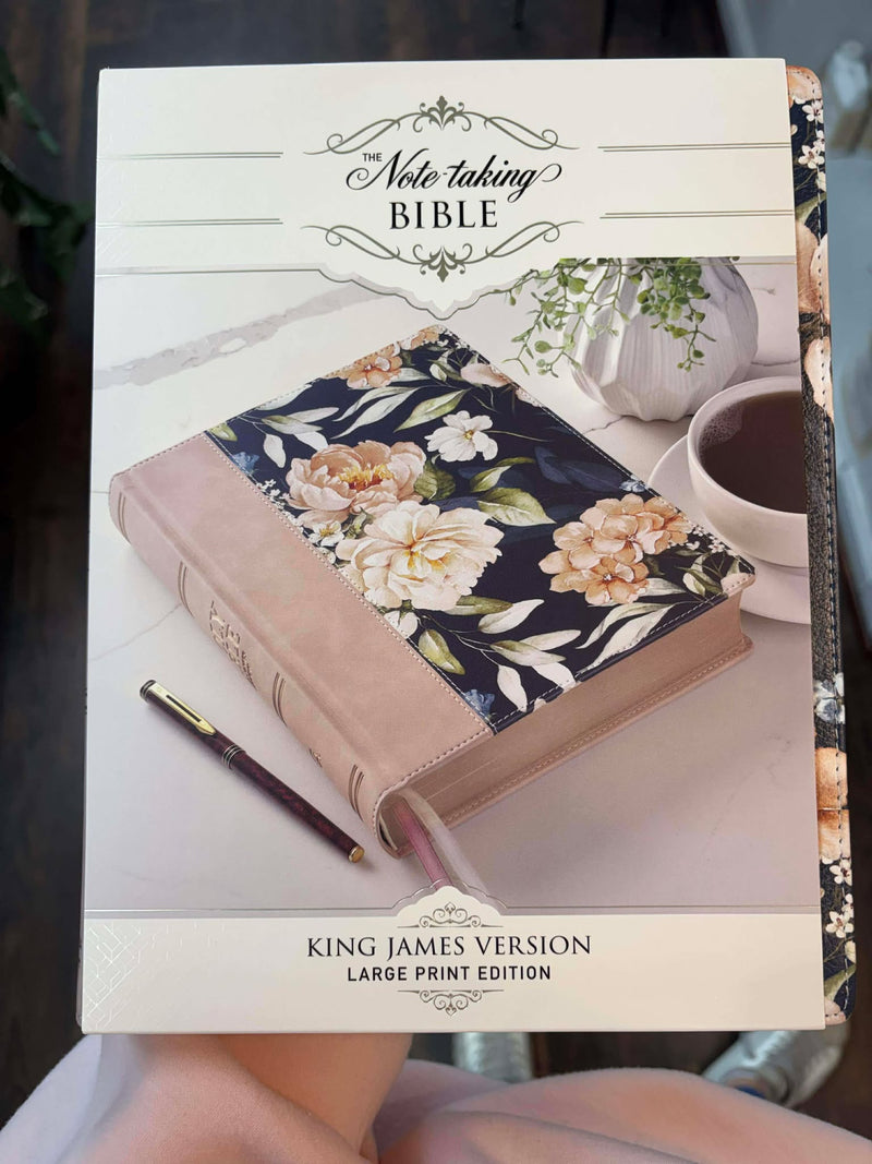 Christian Arts Gifts - KJV Note-Taking Leather Floral Bible