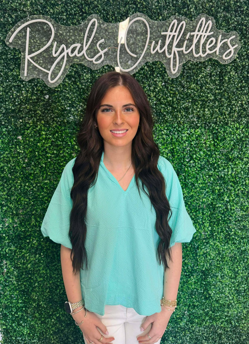 Umgee- Mint Blouse
