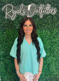 Umgee- Mint Blouse