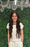 Jodifl- White top with Knitted Collar