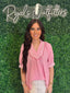 Umgee - Pink & White Blouse