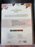 Christan Arts Gifts - KJV Note- Taking Green Floral Bible