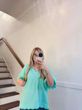 Umgee- Mint Blouse
