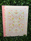 Mary Square - Floral Stitch - Scallop Notebook
