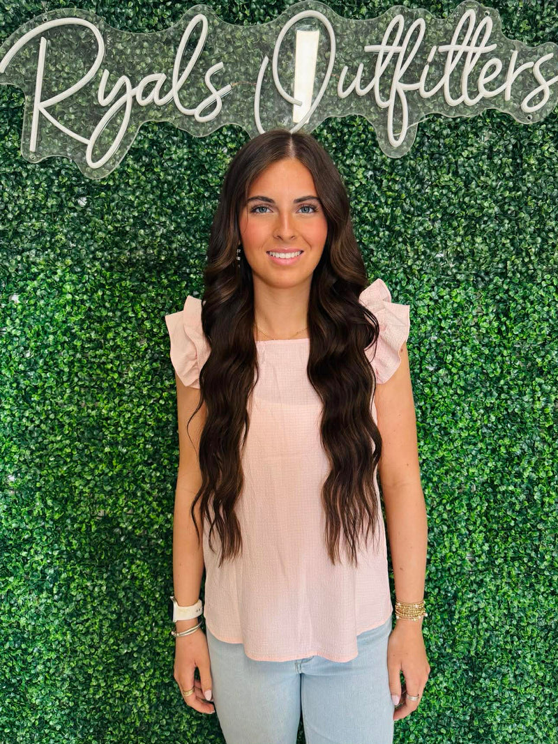 Simply Southern - Pink Top With Bow On The Back
