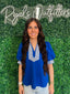 Jodifl- Royal Blue Blouse