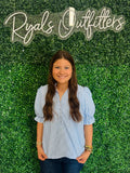 Simply Southern - Blue and White Striped Blouse
