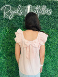 Simply Southern - Pink Top With Bow On The Back