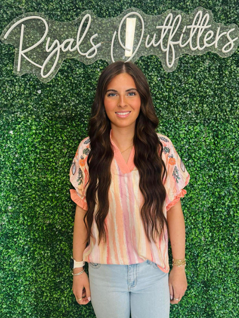 Umgee- Blush Mix Blouse