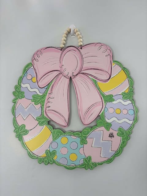 DK Design - Easter Egg Wreath Door Hanger