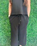Mary Square- Black Sabrina Pants