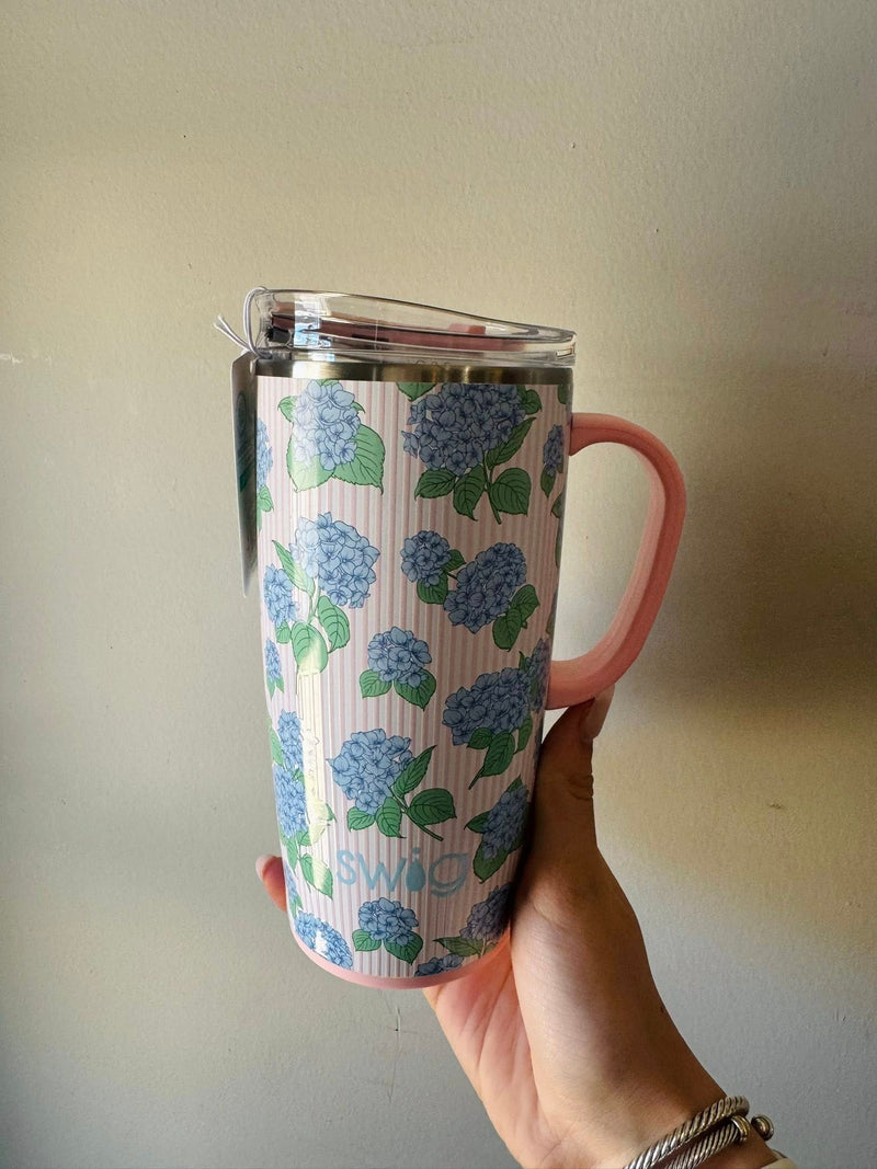 Swig- Hydrangeas Travel mug 22OZ