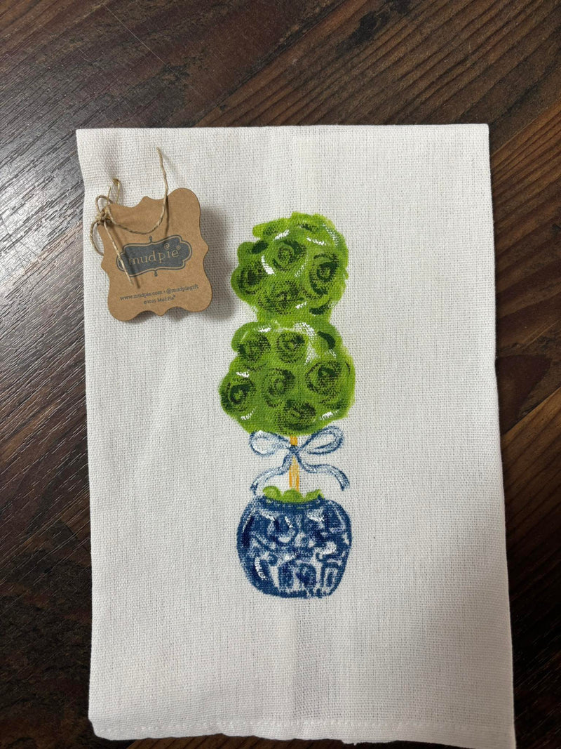 Mudpie - Painted Single Topiary Towel
