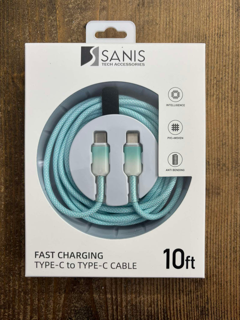 Sanis Tech- Type C Charger Blue